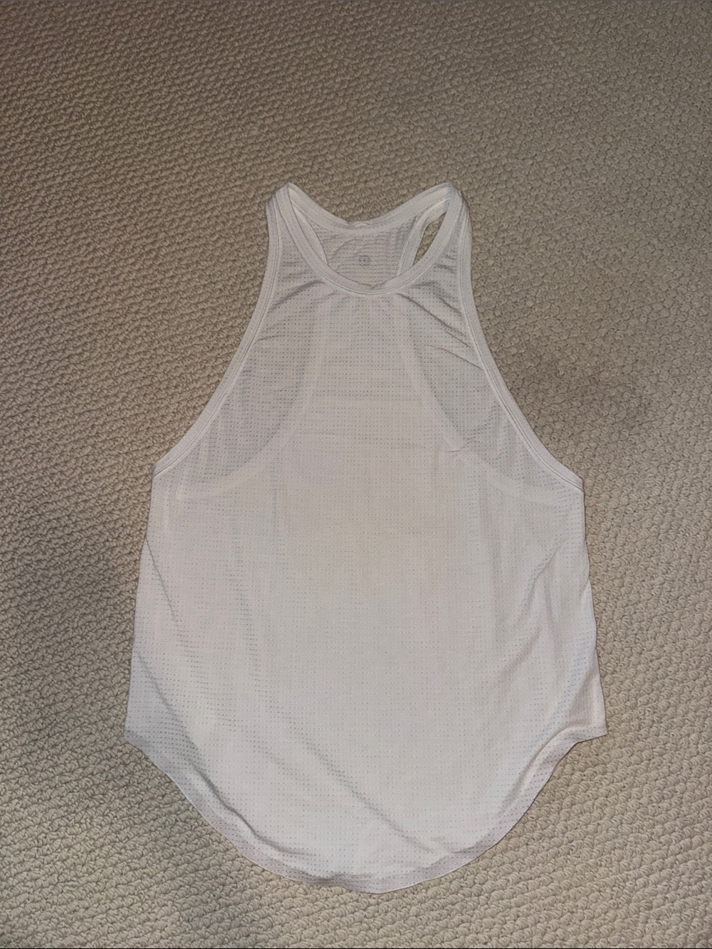 Lululemon—White Racerback Mesh Tank Top - Women—sz6?